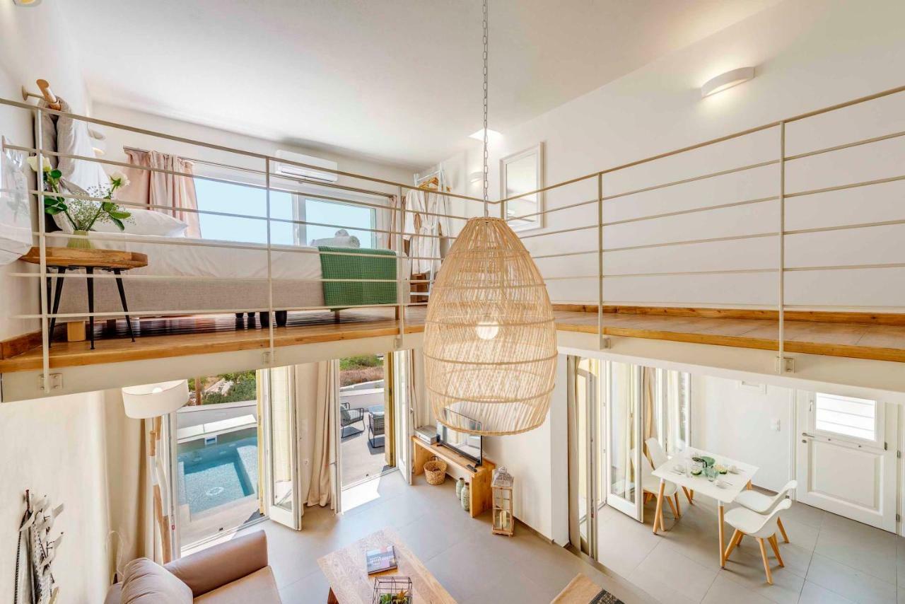Villa Alba In Syros With Private Jacuzzi 아졸림노스 외부 사진