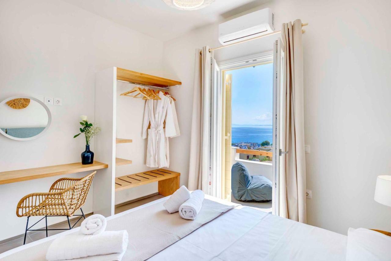 Villa Alba In Syros With Private Jacuzzi 아졸림노스 외부 사진