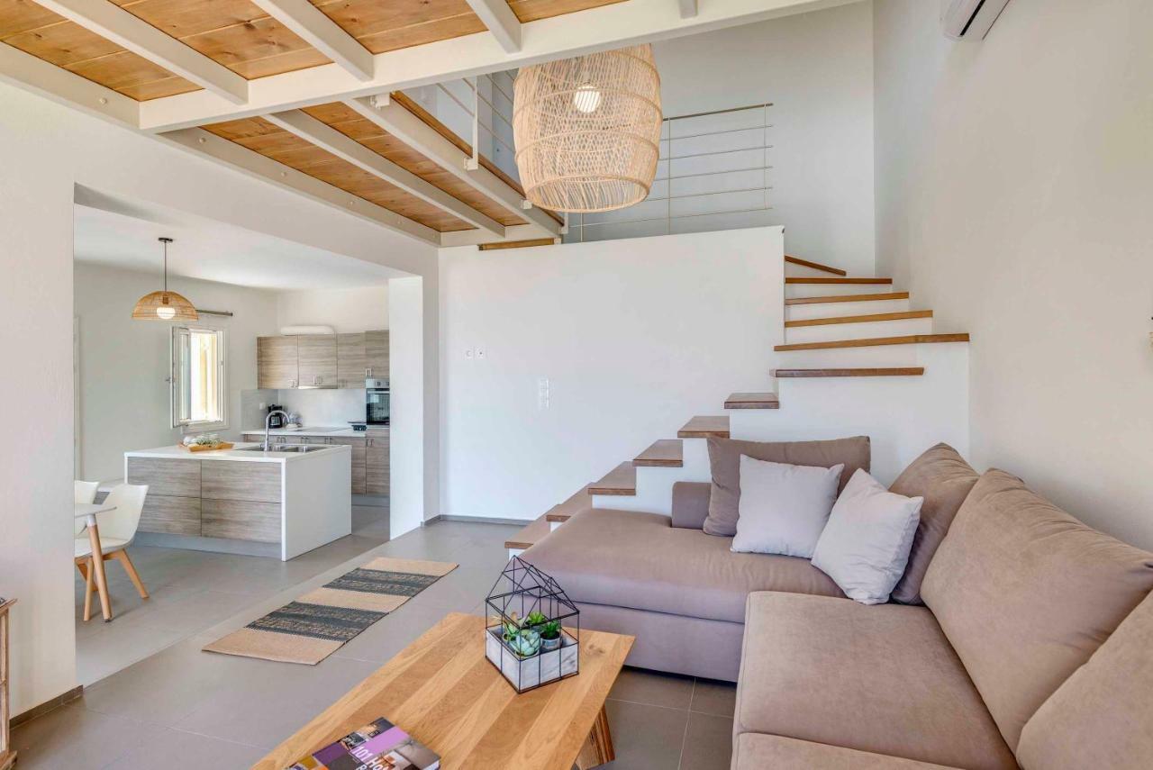 Villa Alba In Syros With Private Jacuzzi 아졸림노스 외부 사진