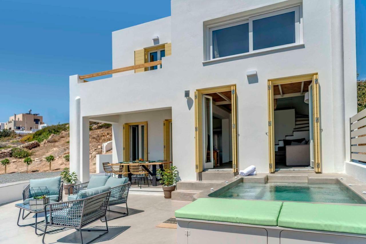 Villa Alba In Syros With Private Jacuzzi 아졸림노스 외부 사진