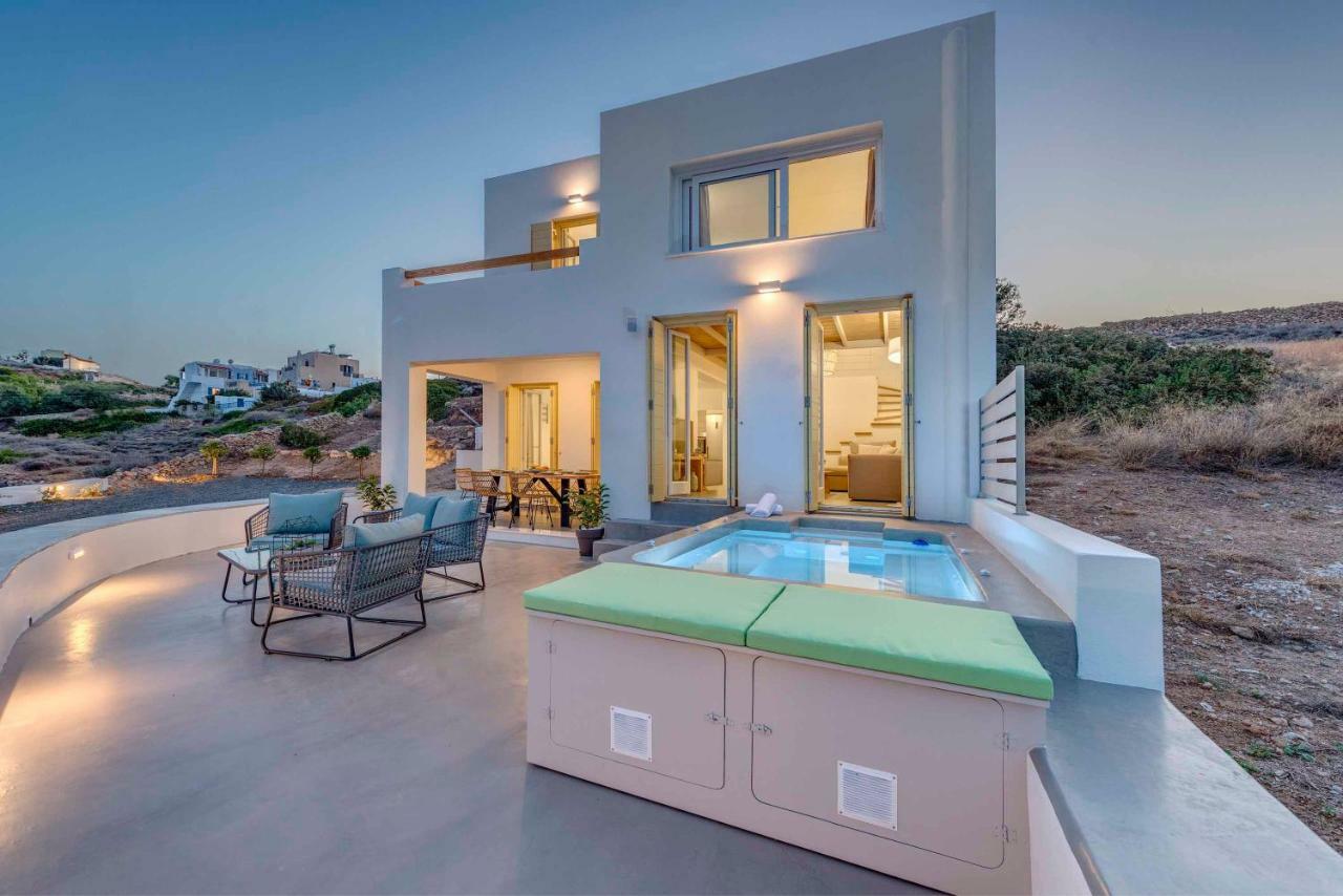 Villa Alba In Syros With Private Jacuzzi 아졸림노스 외부 사진